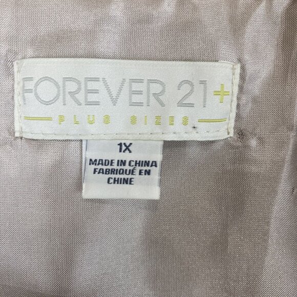 Womens 1X Faux Fur Shaggy Boho Chic Fluffy Oversized 2 Tone Vest by Forever 21+ - Picture 3 of 9